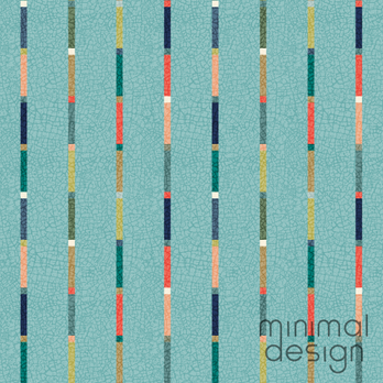 vertical multicolor stripe pattern on opal green with cracked paint texture modern coastal
