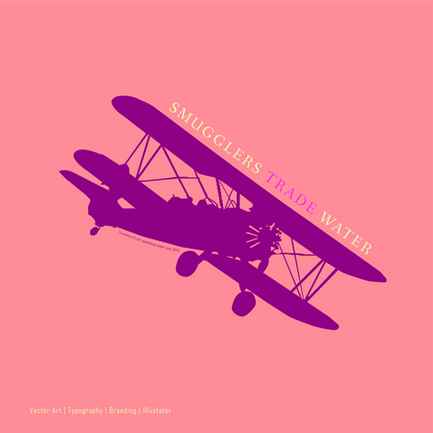 airplane made from vector art
