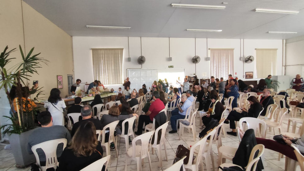 Reunião de Pictografia na Casa da benção.