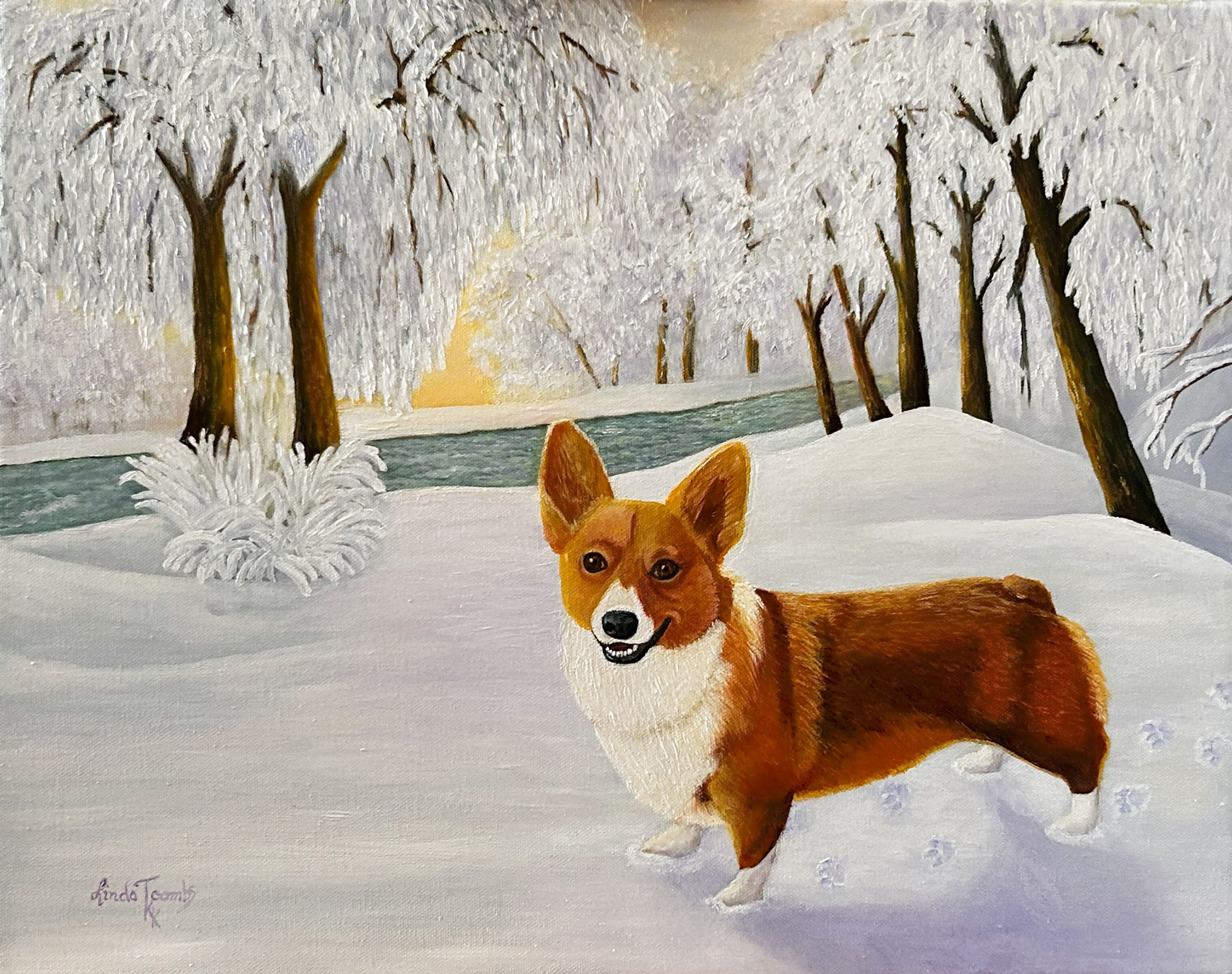 Snow Corgi