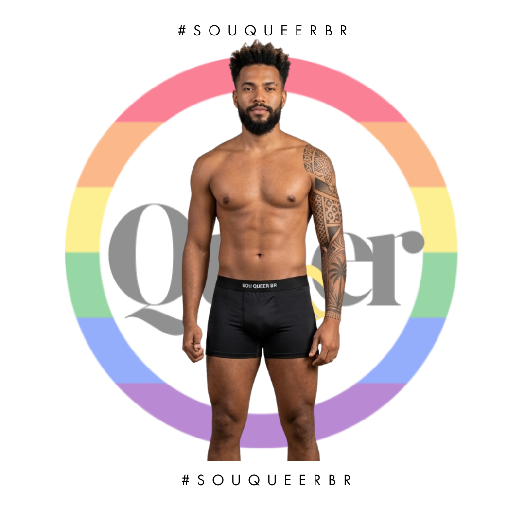 Cueca Boxer Mala Marcada Preta