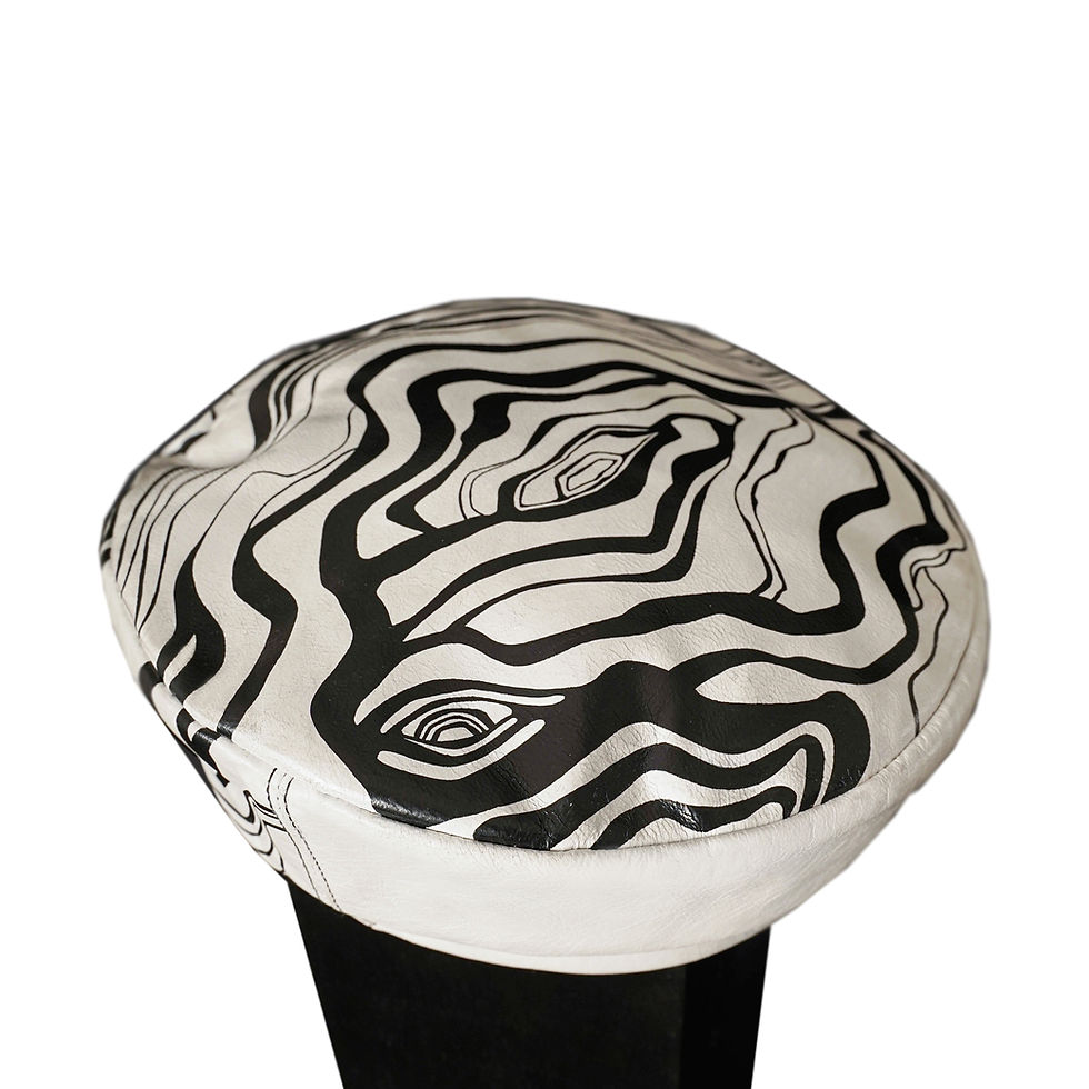 Thumbnail: WHITE SWERVE - HANDMADE LEATHER HAT