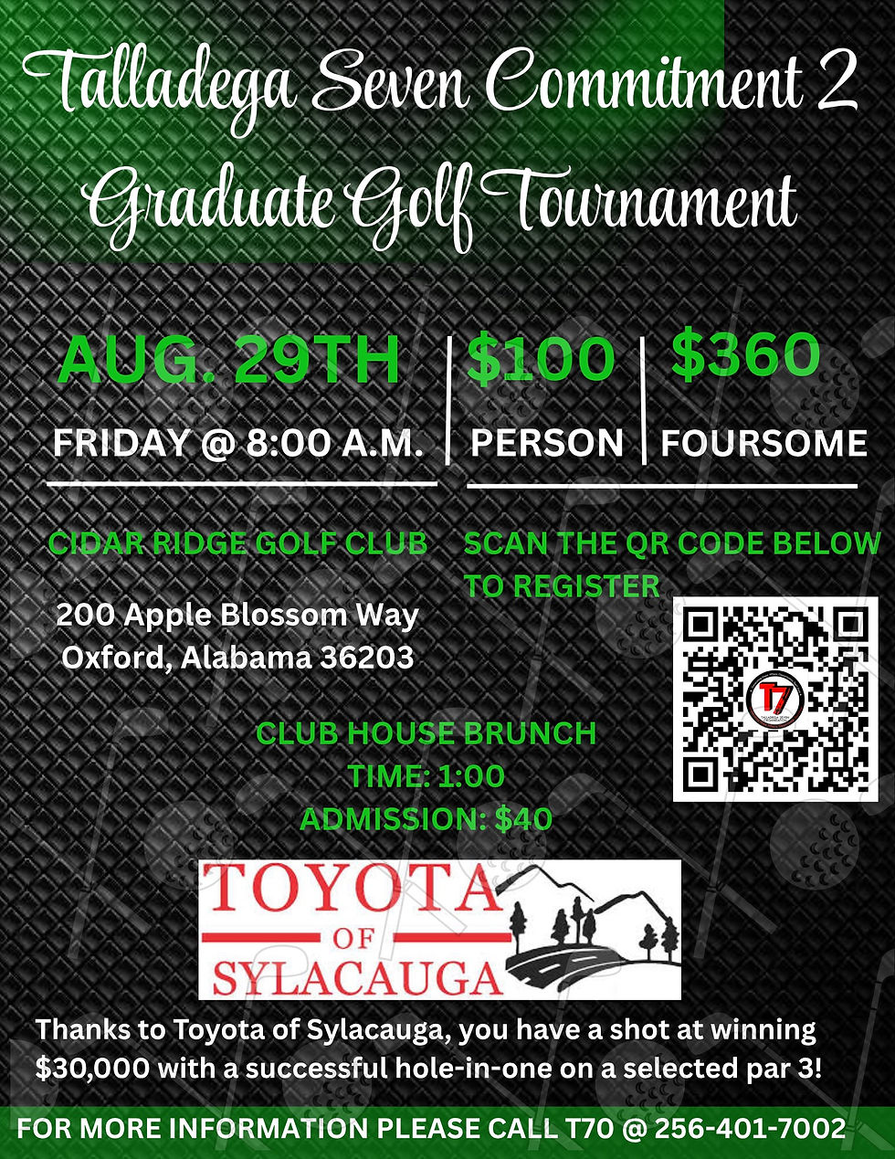 Talladega Seven Commitment 2 Graduate Golf Tournament