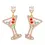 Thumbnail: Rhinestine Martini Earrings