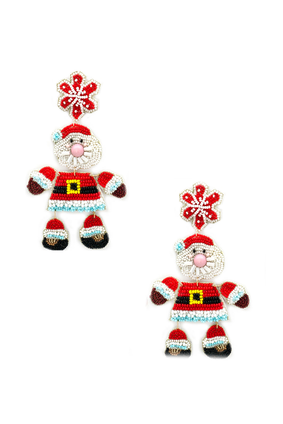Santa Beaded Earrings