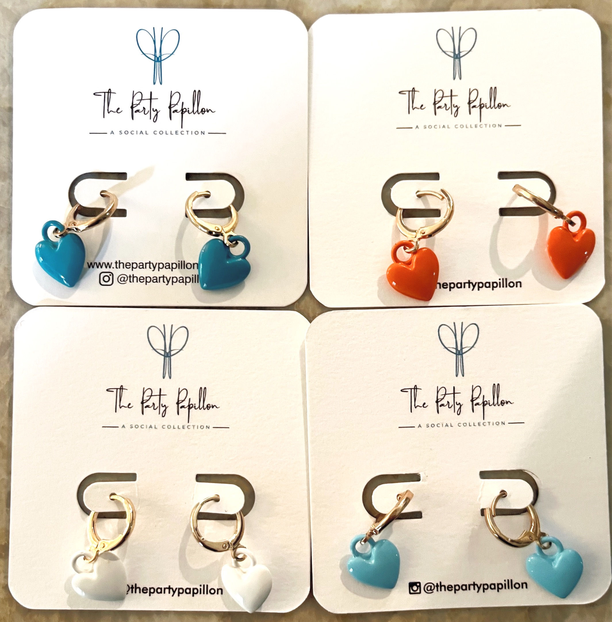 Heart Huggie Earrings