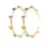 Thumbnail: Colored Heart Hoop Earrings