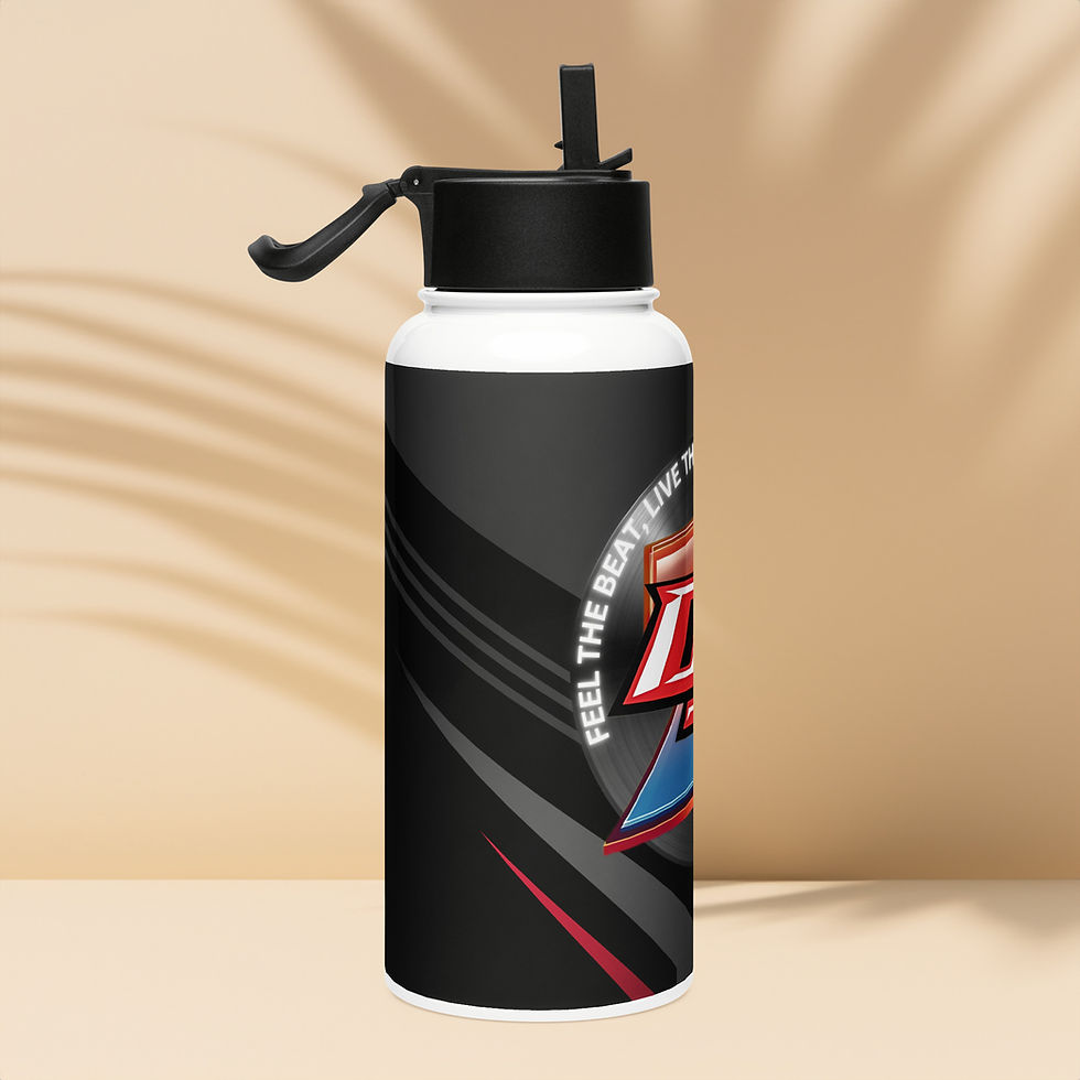 Thumbnail: Authentic DJ Z Stainless steel water bottle with a straw lid
