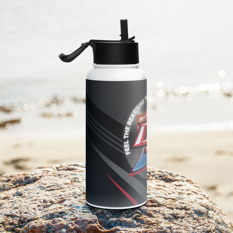 Thumbnail: Authentic DJ Z Stainless steel water bottle with a straw lid
