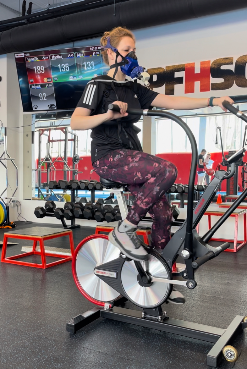 Women on a bike