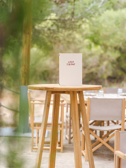 Terraza con vistas a la playa en Casa Tirant Menorca