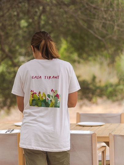 Terraza con vistas a la playa en Casa Tirant Menorca