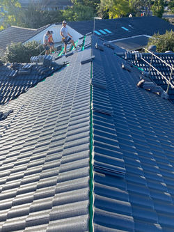 Monier Hacienda Re-Roof in colour Hapuka