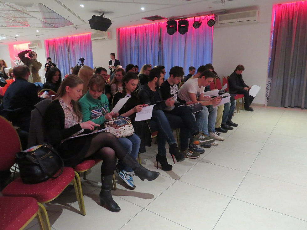 Thumbnail: screenwriting workshop students