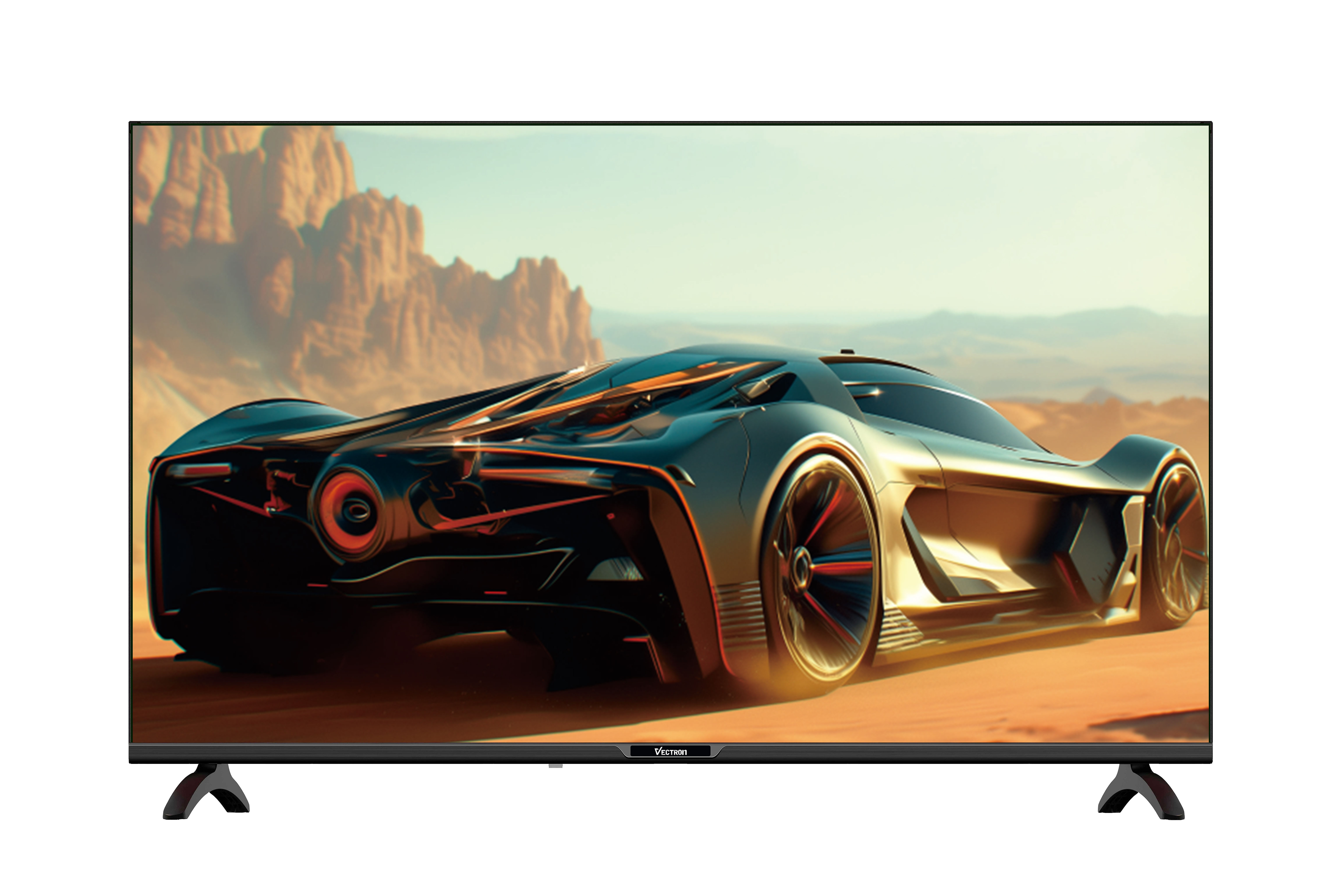 Qled 55'' - TV Smart UHD VECTRON, vue de face