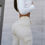 Thumbnail: Women's White Color Cargo Pants