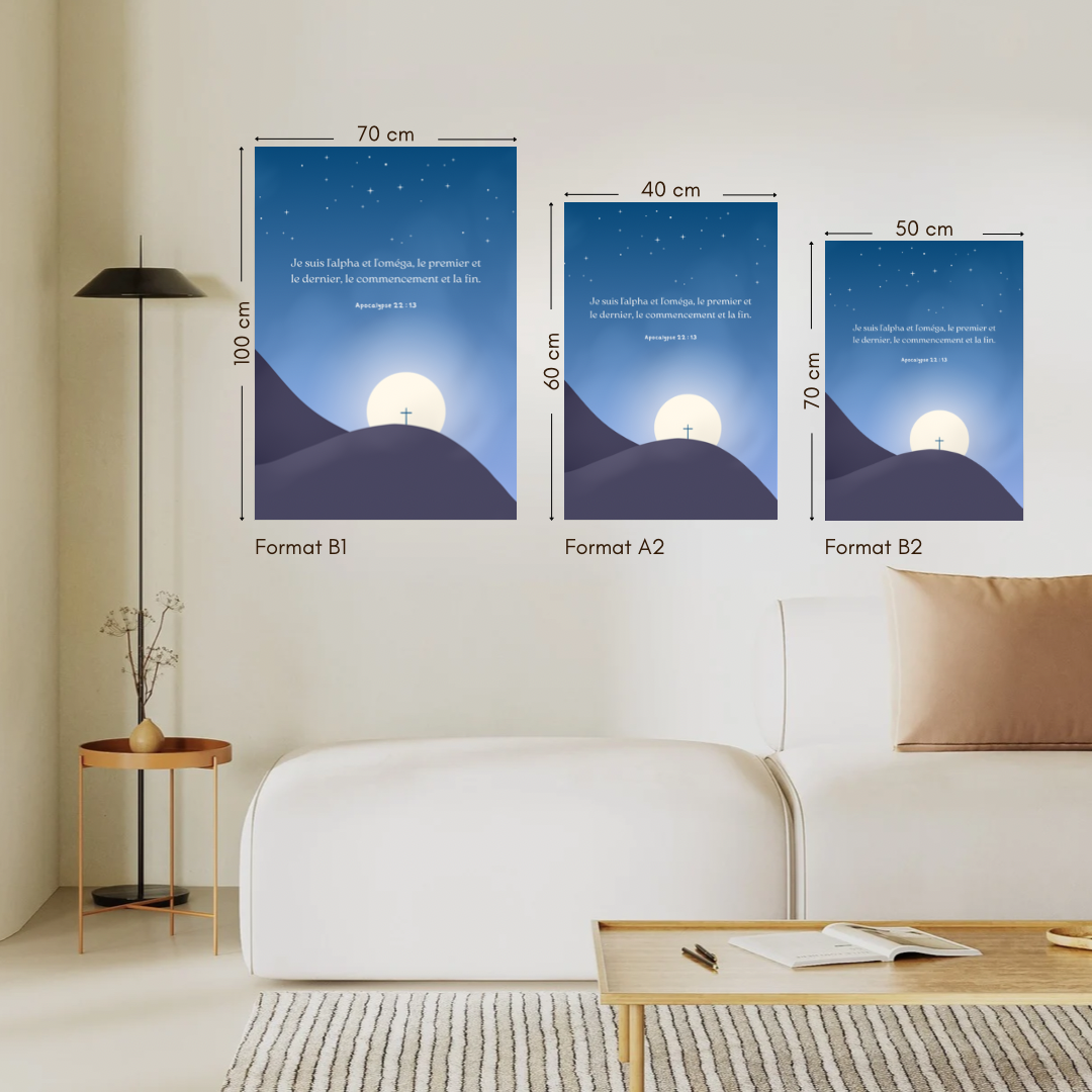 Affiche chrétienne grand format