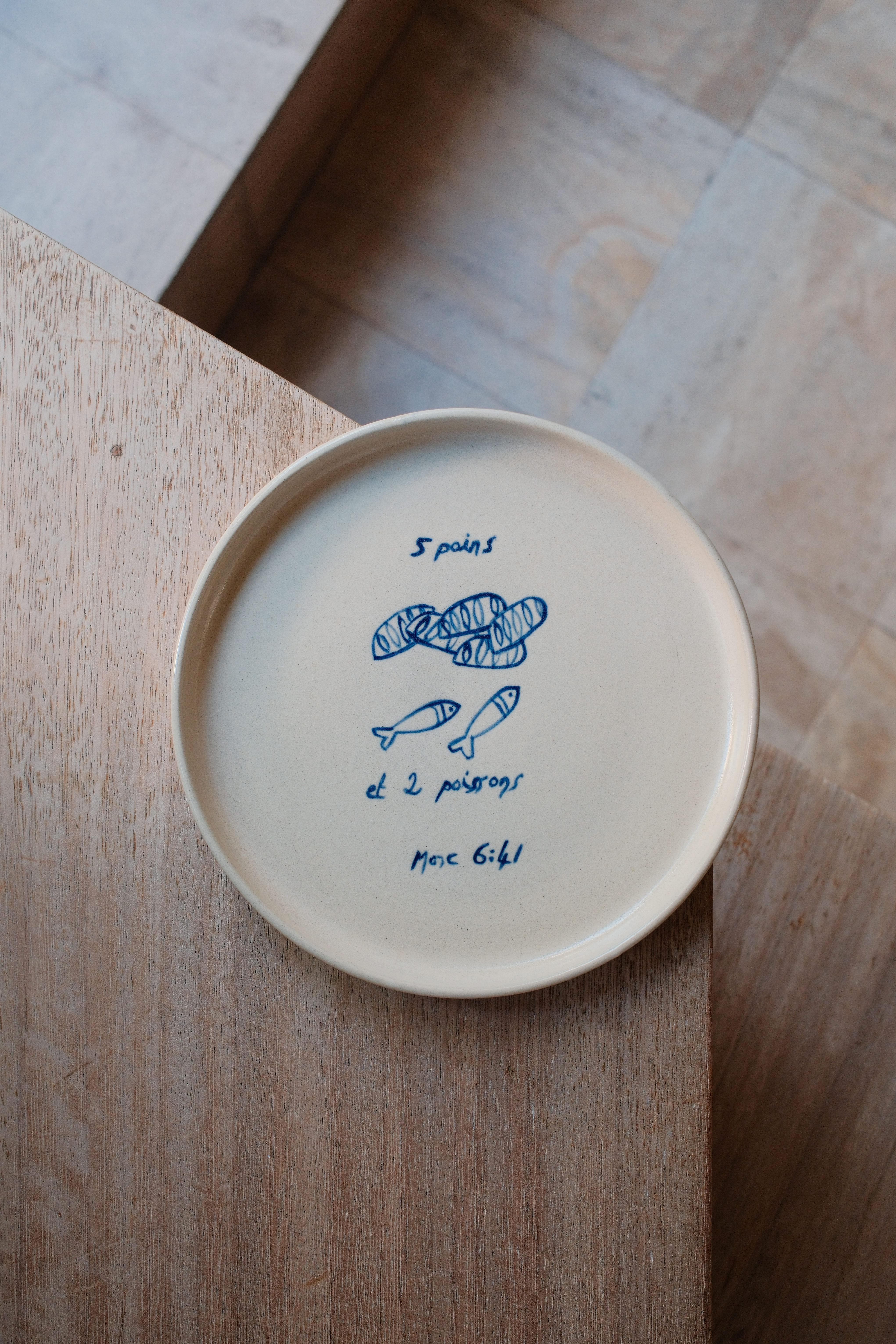 Assiette 5 pains et 2 poissons