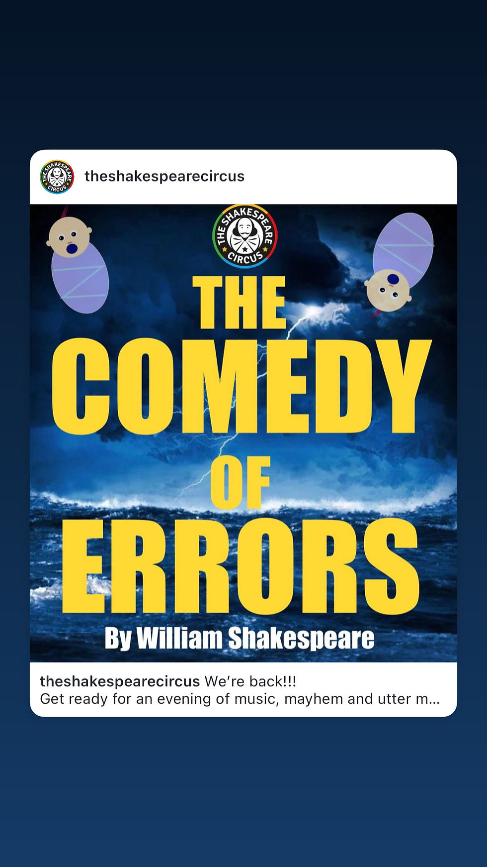 The Comedy of Errors at Gable Hall Berkhamstead