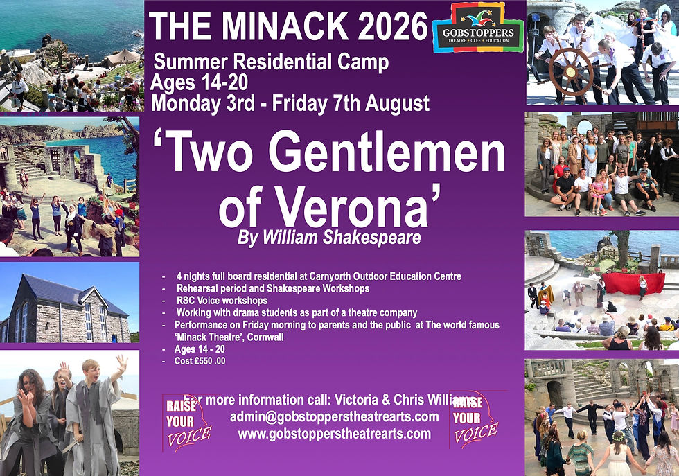 Shakespeare Residential Camp & Minack Theatre