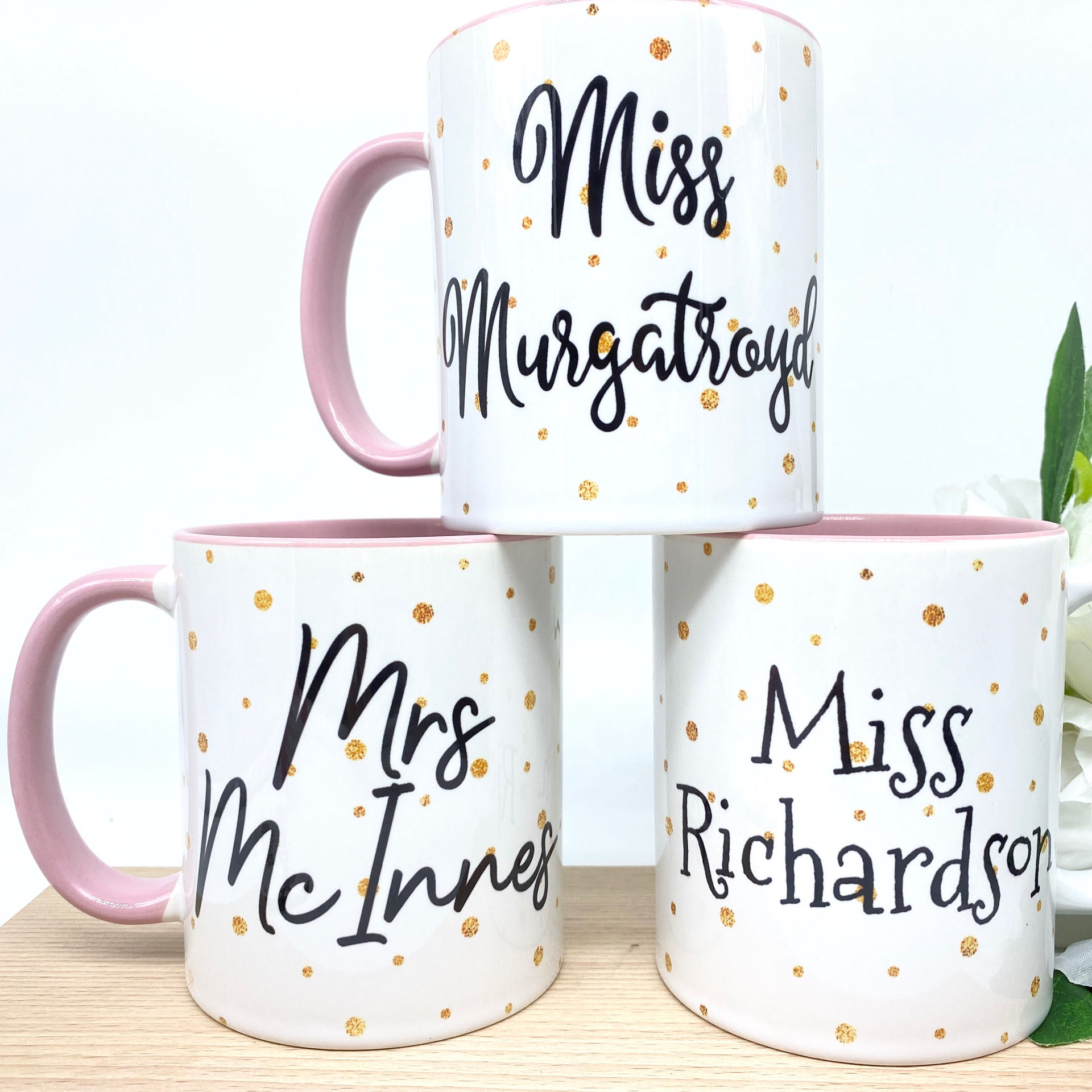 Glitter Polka Dot Mug