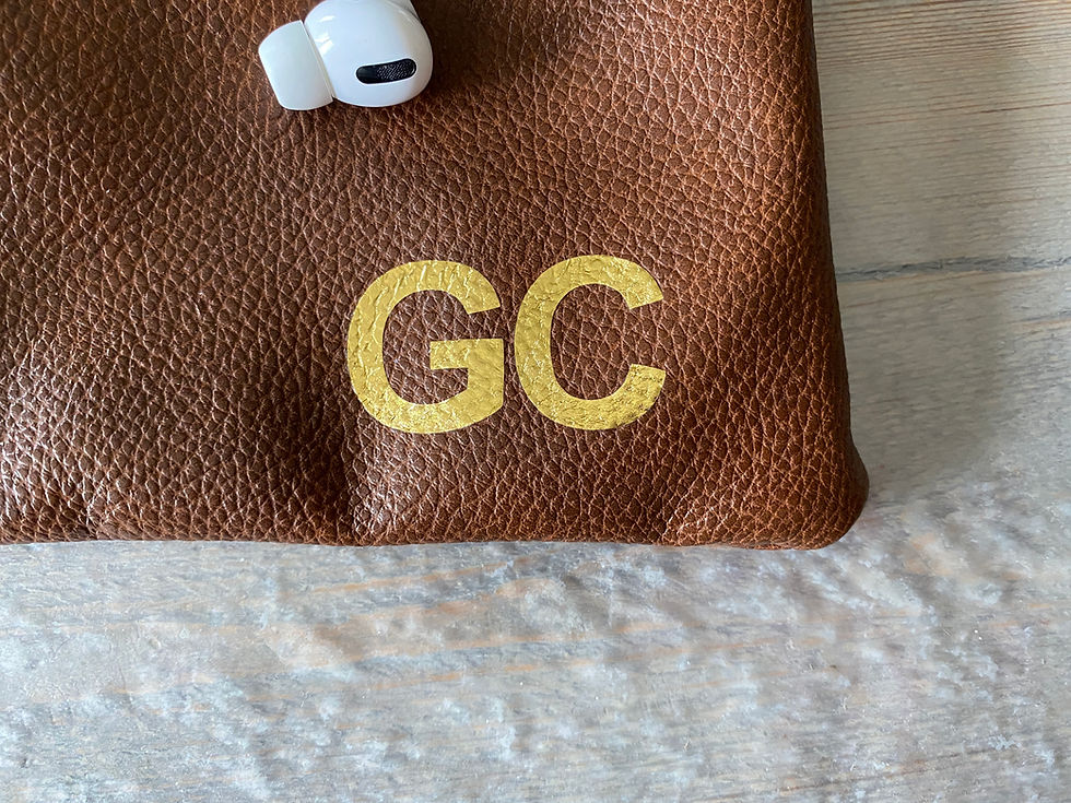 Thumbnail: Faux Leather Tech Accessory Bag
