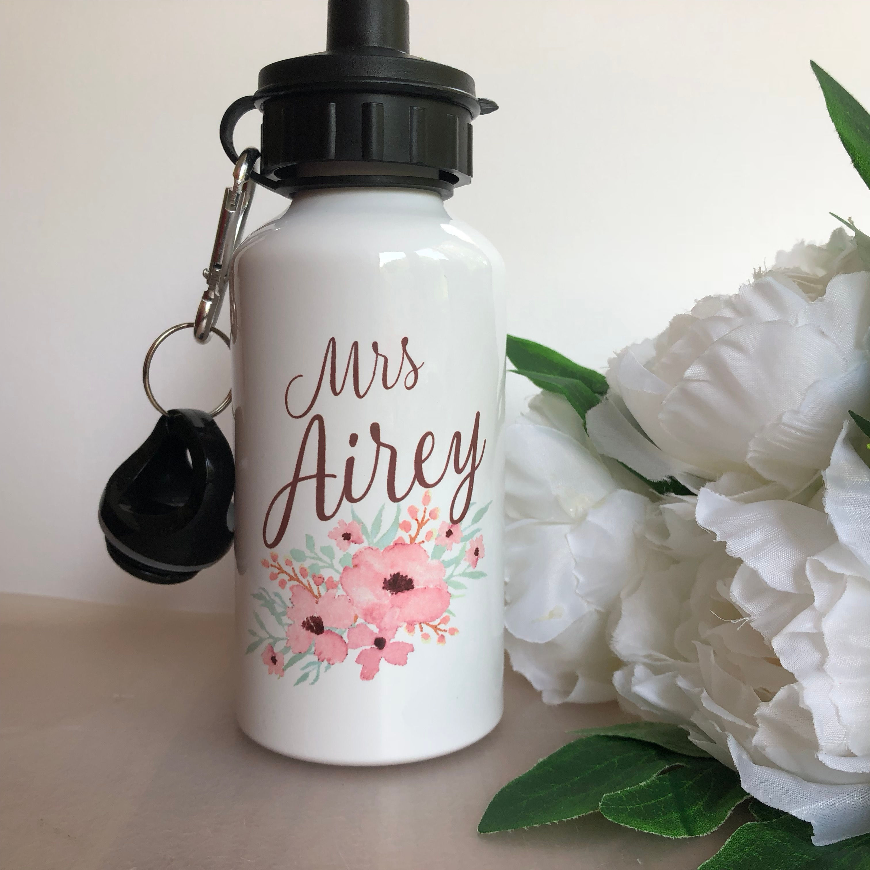 Floral Water Bottle