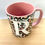 Thumbnail: Rose Gold Leopard Print Initial Mug