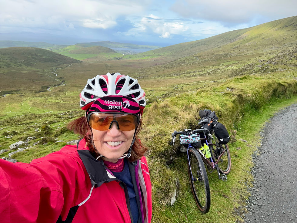 The ocean & Dingle in the distance