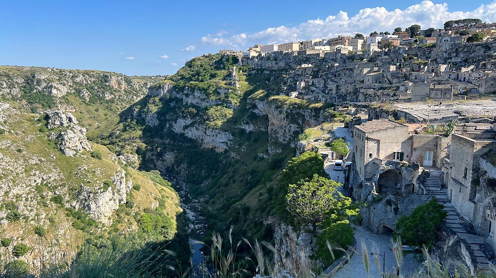 perched alongside the canyon