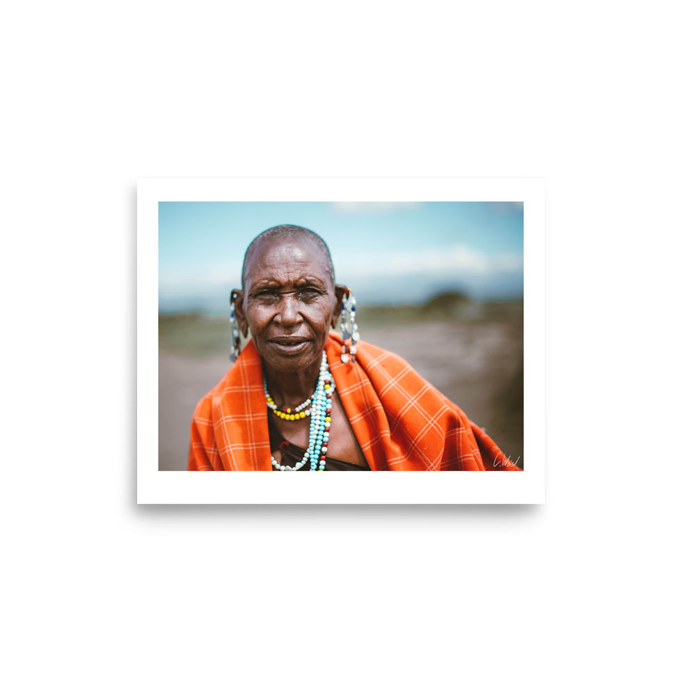 Thumbnail: Woman in Orange - Museum-Quality Poster