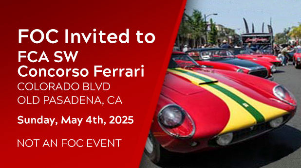 FOC Invited to FCA SW Concorso Ferrari - Not an FOC Event