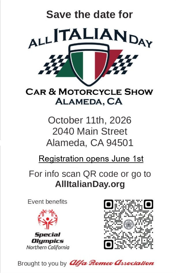 All Italian Day SAVE THE DATE! NOT AN FOC EVENT