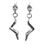 Thumbnail: Orecchini pendenti con Forcola veneziana in argento 925