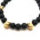Thumbnail: Bracciale unisex in lava naturale e maschere della commedia veneziana.