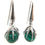 Miniaturbild: Orecchini Polipetto in argento 925 con Malachite