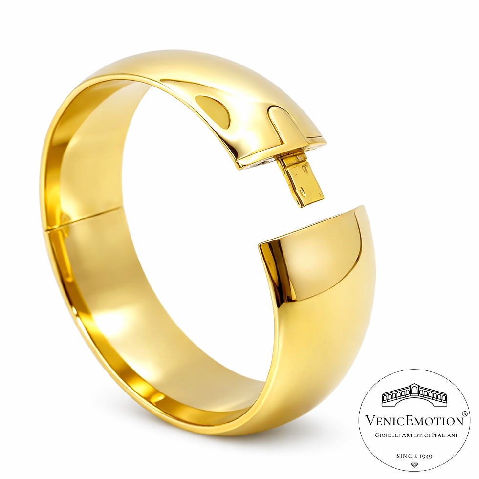 Bracciale "Schiava romana" in argento 925 dorato, png