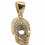 Thumbnail: Pendente teschio in Oro 18 Kt con zirconi incastonati