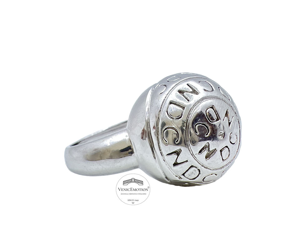 Anello in argento 925 con fantasia a sfera