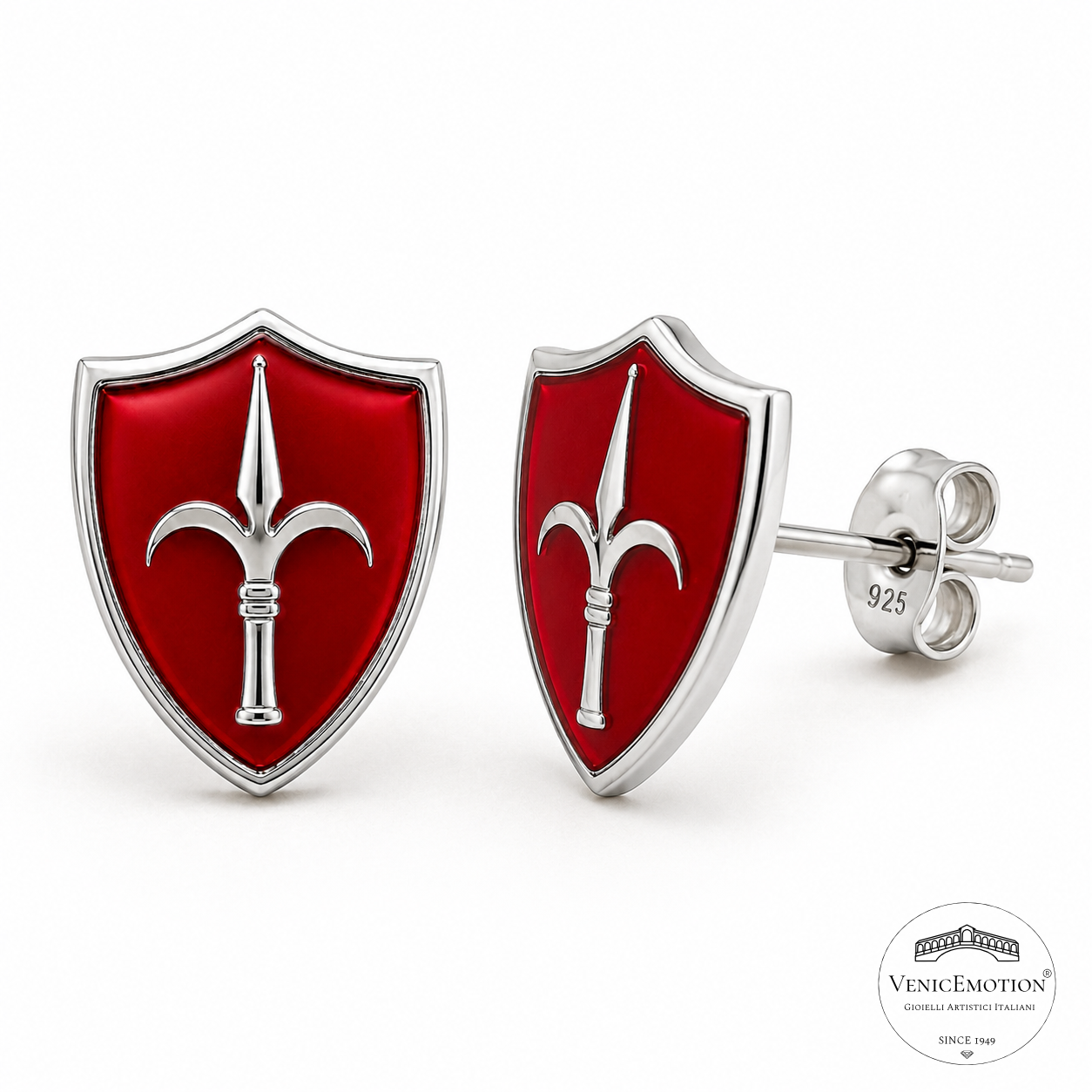 Orecchini con Alabarda Triestina in Argento 925, png