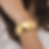 Thumbnail: Bracciale "Schiava romana" in argento 925 dorato indossato, png