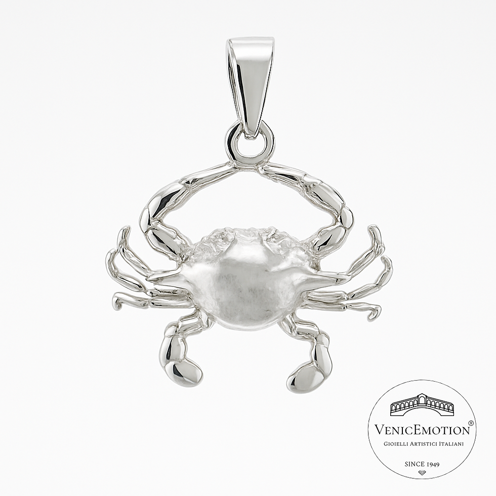 Ciondolo granchio in argento 925, png