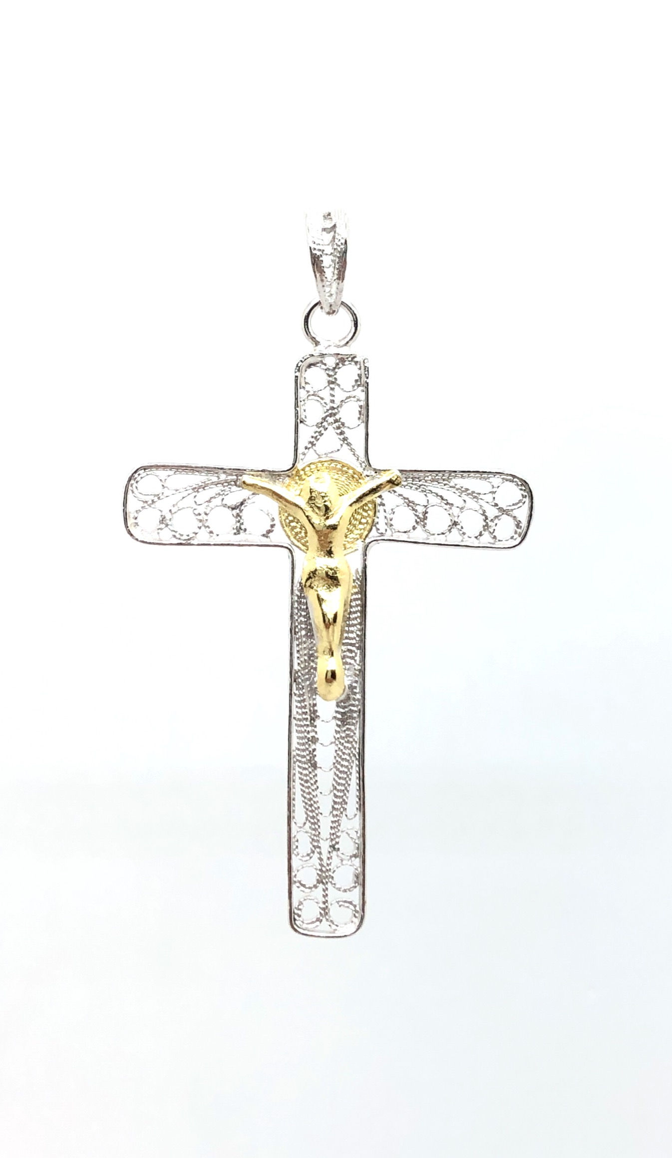 Pendente Croce in filigrana