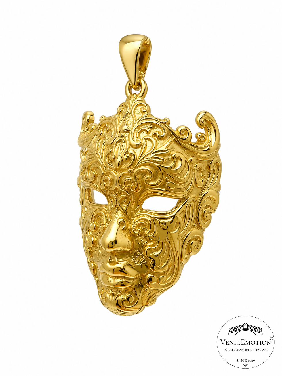 Miniaturbild: Maschera Dogale della tradizione Veneziana, argento 925 dorato, png