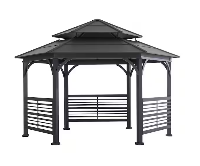 13 X 15 Macomb Hexagon Hardtop Gazebo service image