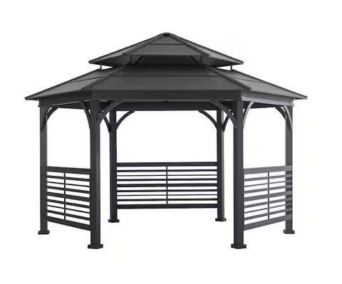 13 X 15 Macomb Hexagon Hardtop Gazebo service image