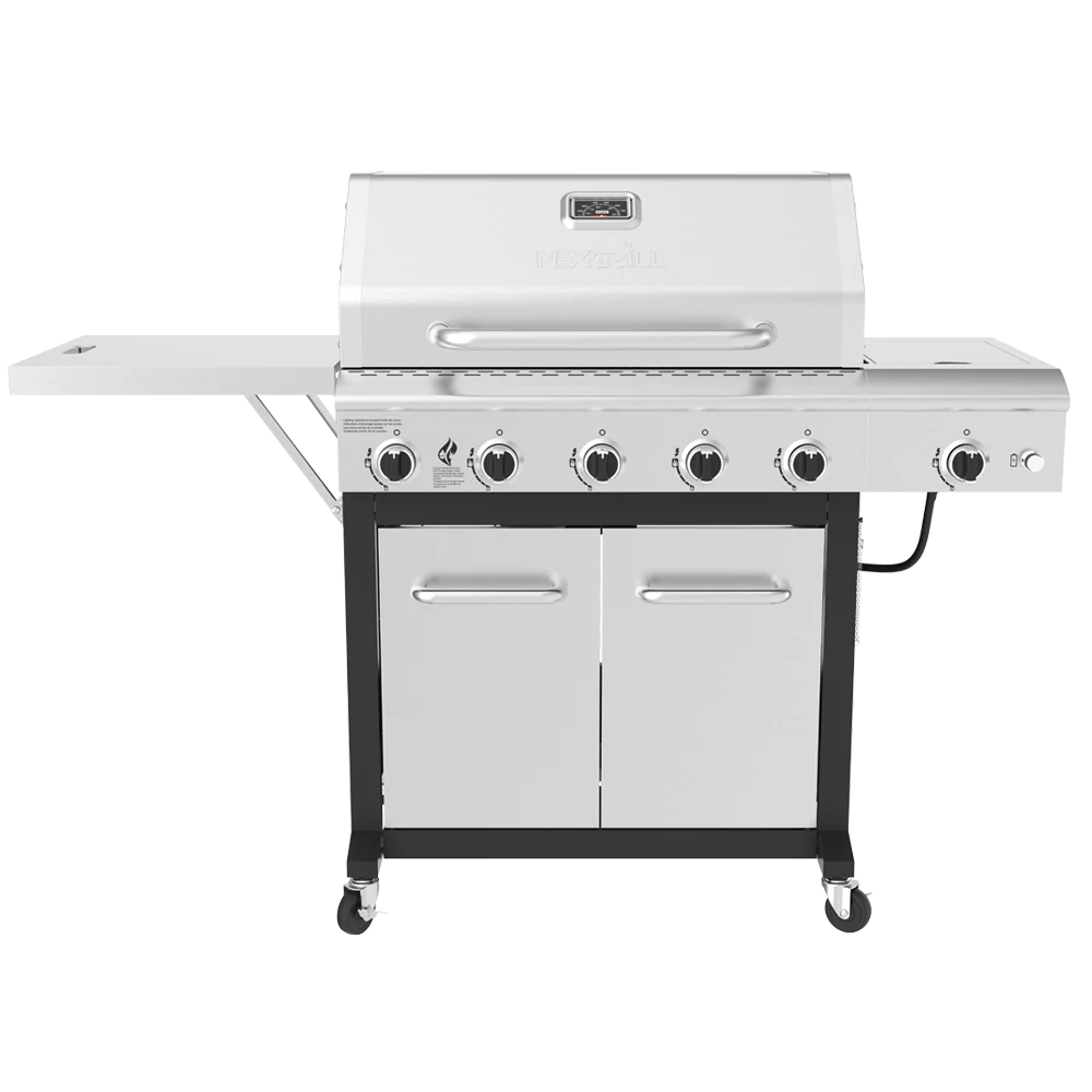 5-burner Gas Grill W Side Burner And Foldable Side Shelf service image