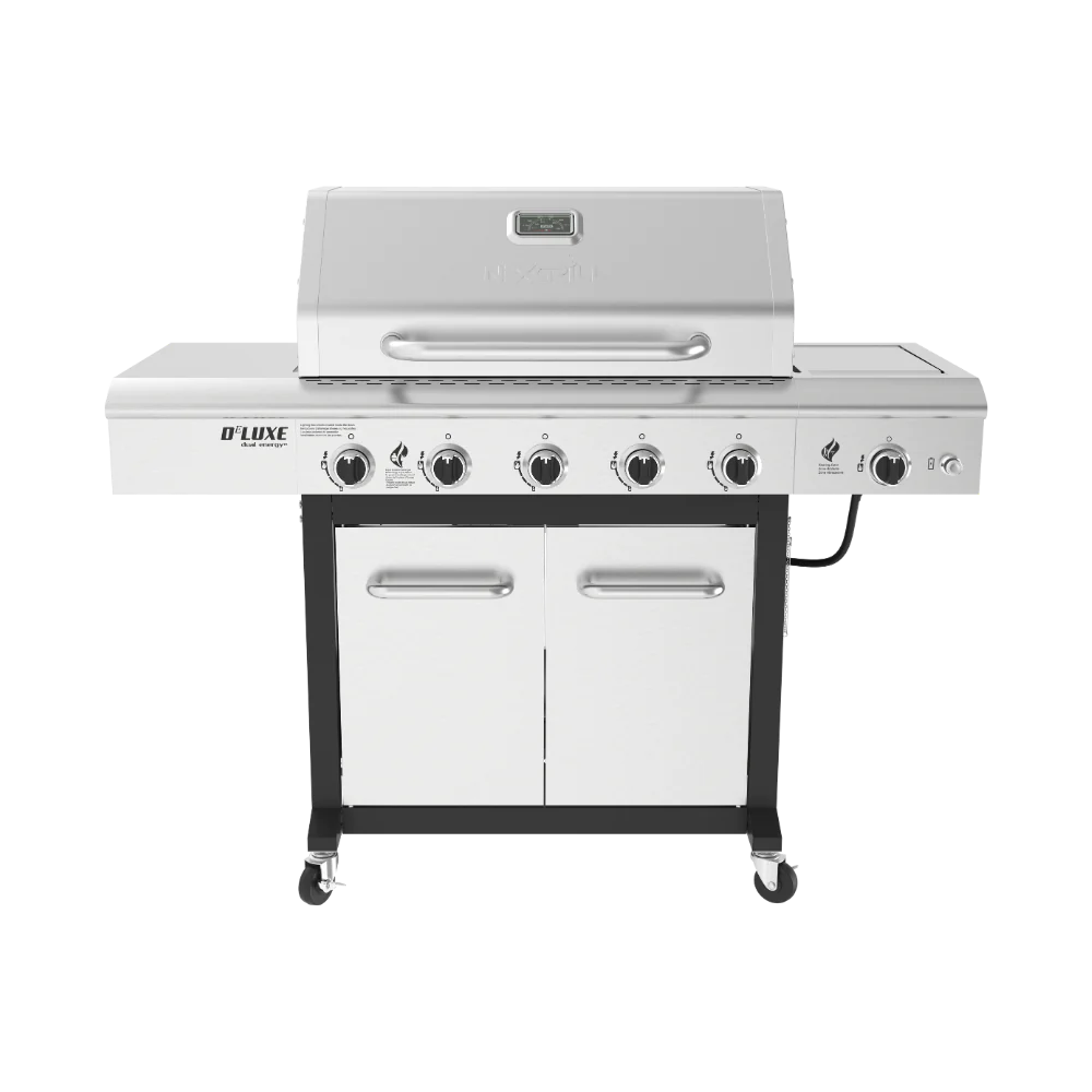 5-burner Propane Gas Grill In Stainless Steel And Black service image