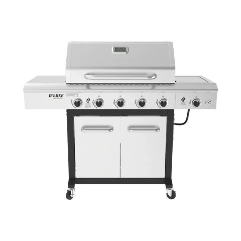 5-burner Propane Gas Grill In Stainless Steel And Black service image