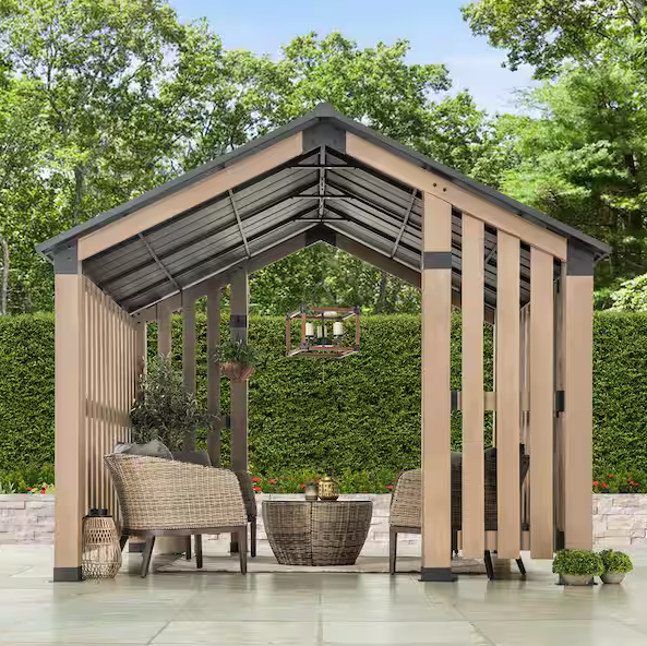 Sienna 11 X 11 Cedar Wood Framed Hot Tub Gazebo service image